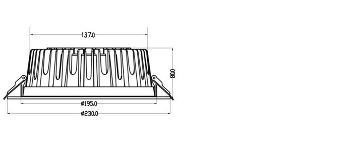 Burma Series 30W LED Recessed Downlight