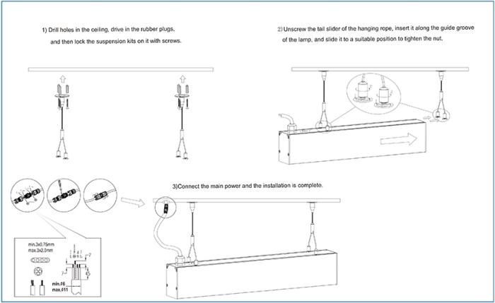 LED Suspended Linear Light