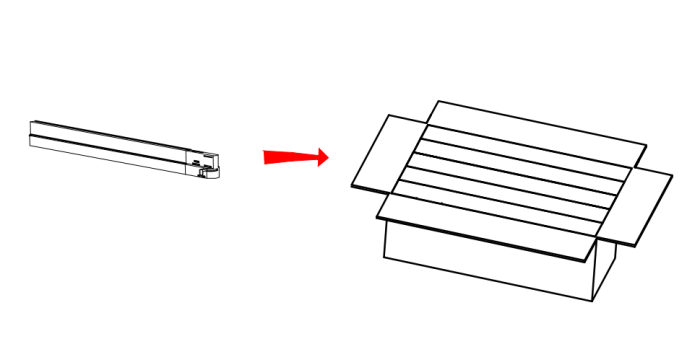 LED Track Linear Light packing