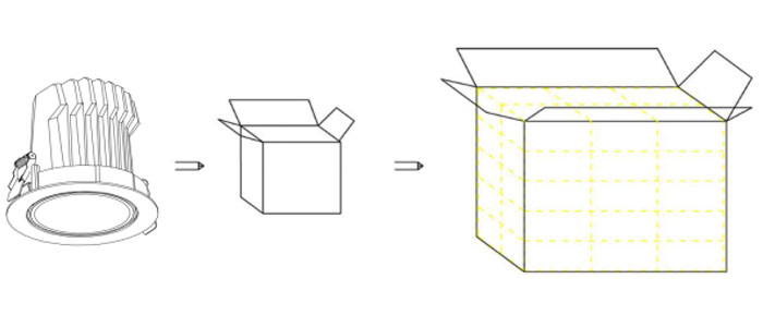 Tokio Series 30W LED Downlight Fixture packing