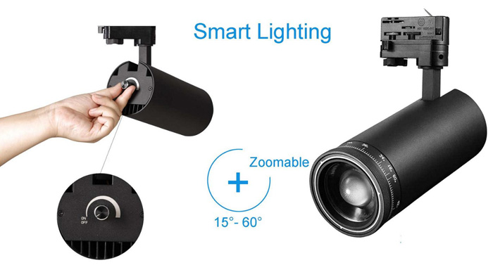 Zoomable LED Track Light PS-TL30-X16A92Z detail