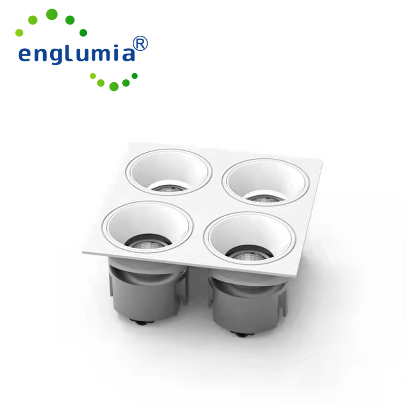 4 head Led Recessed Downlight