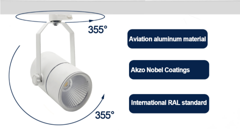 30W Dimmable LED Track Light