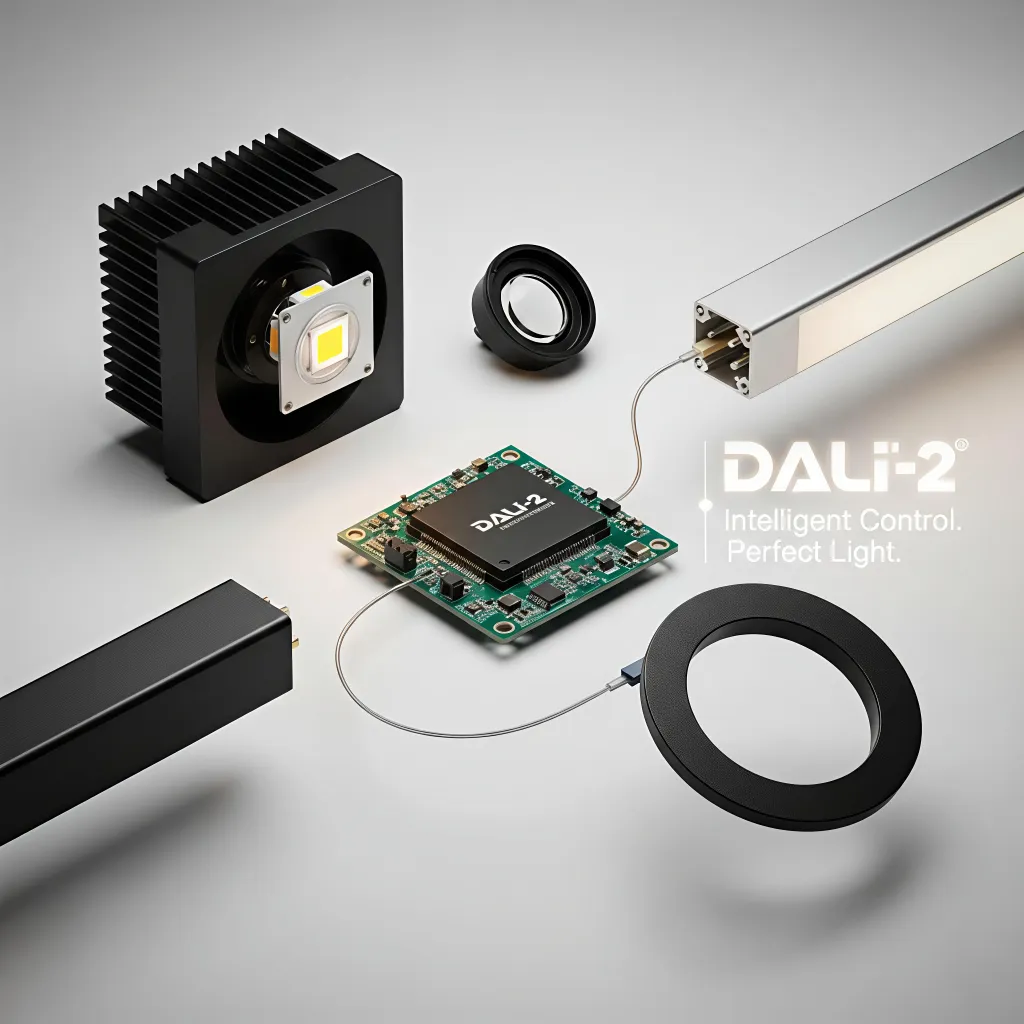 Professional DALI-2 LED Track Light driver with deep dimming technology