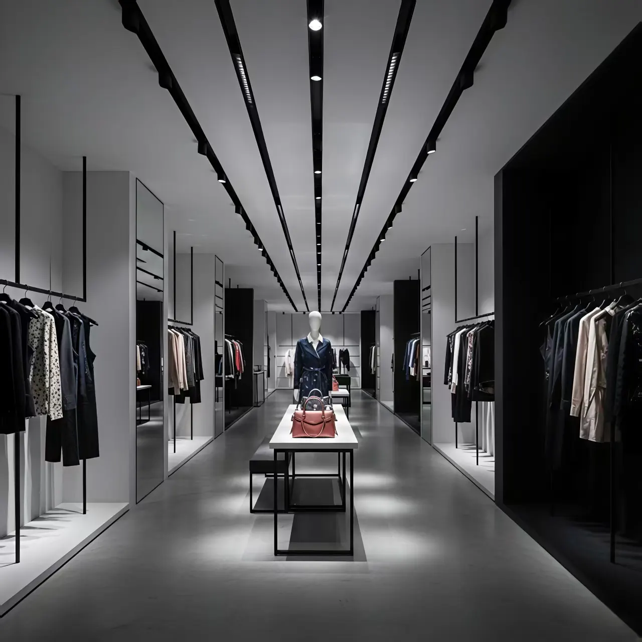 commercial lighting project using intelligent track lighting solutions