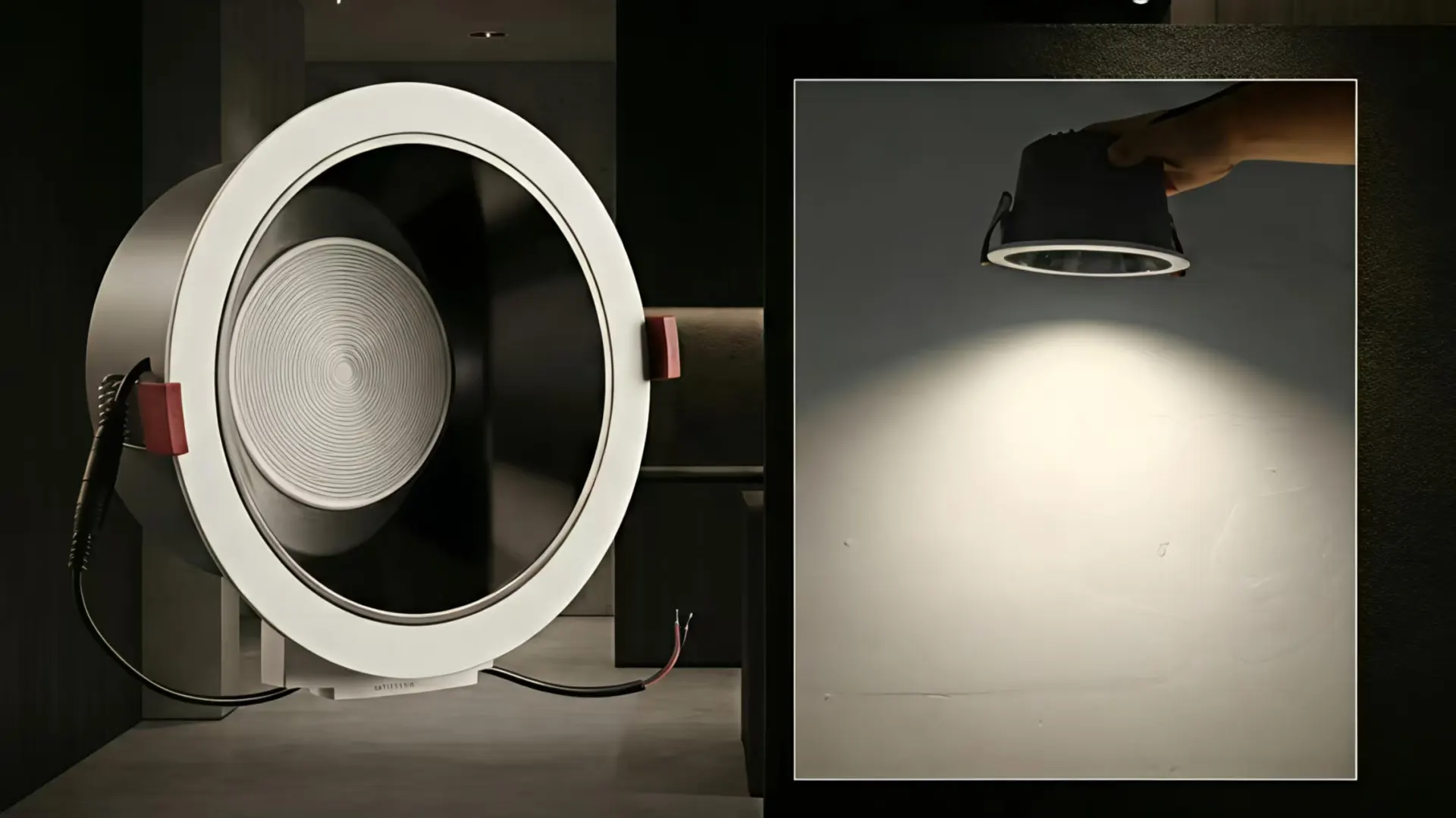 Luz profunda antirreflejo empotrada para iluminación moderna de tiendas minoristas