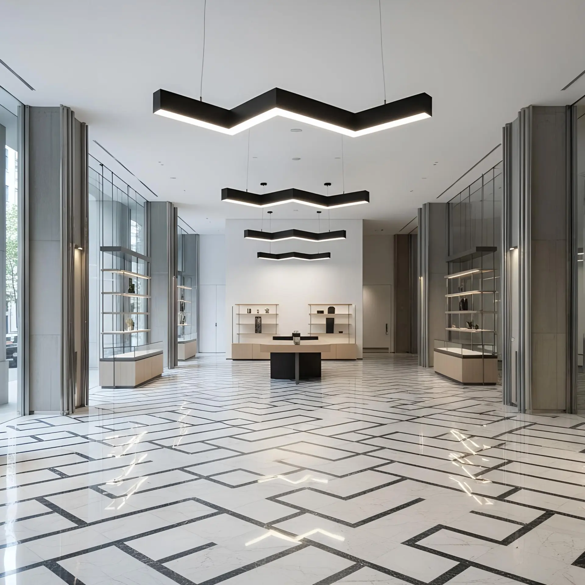 Special-shaped continuous linear lighting